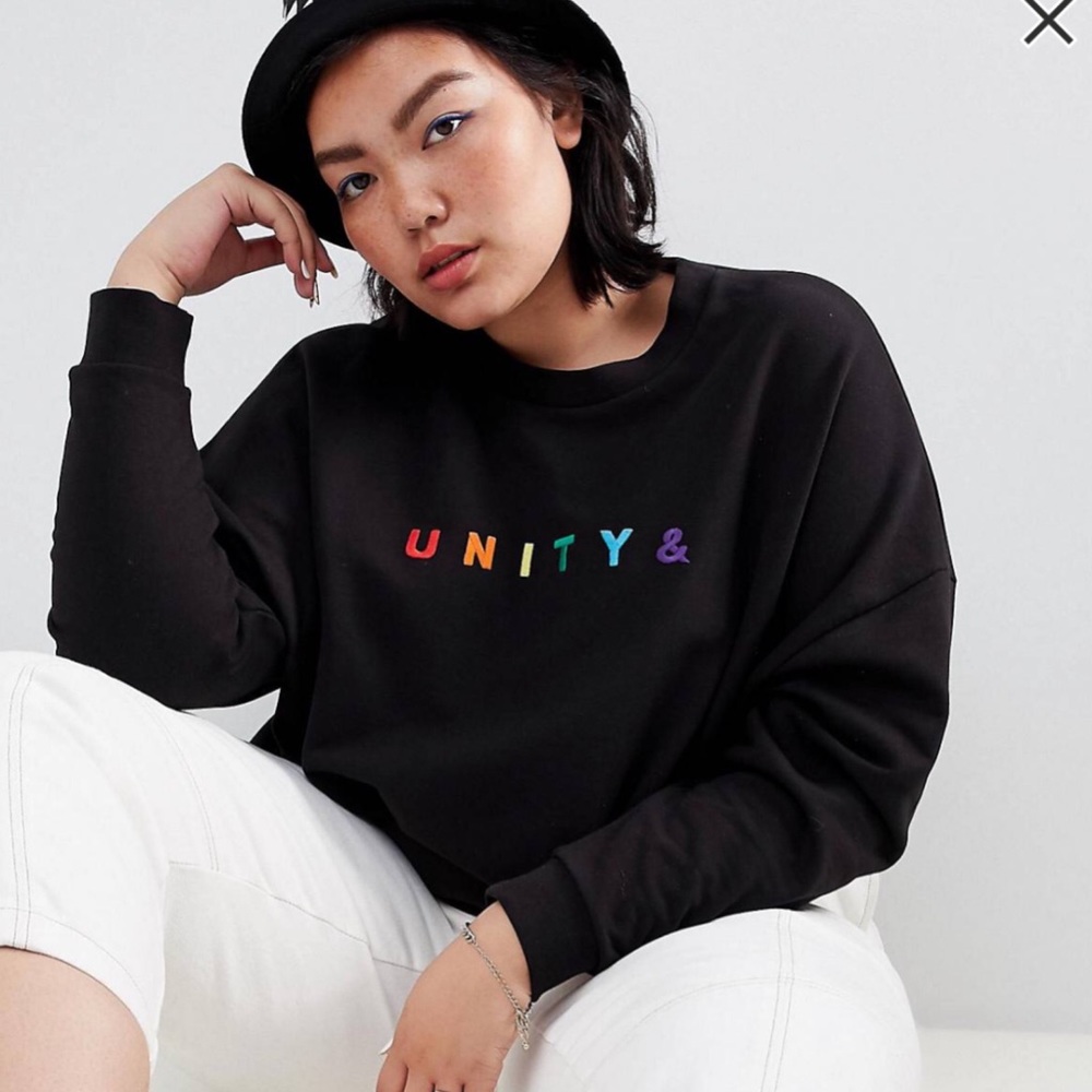 Sweatshirt by ASOS DESIGN x glaad&